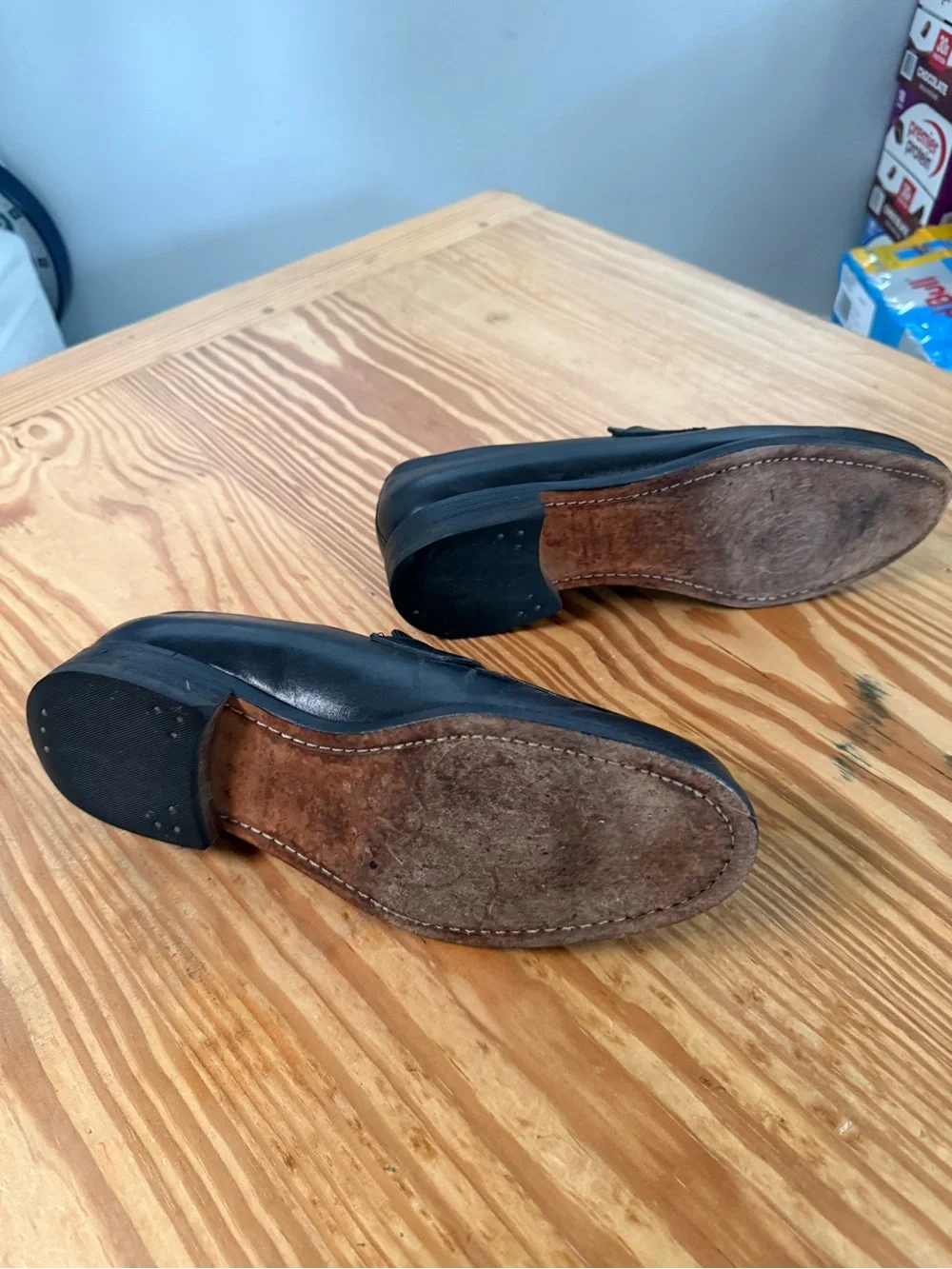 Beckett Simonon Roy Loafers  Black Leather Penny Loafers - Men's Dress Shoe
